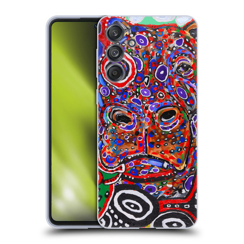 Mad Dog Art Gallery Animals Hippo Soft Gel Case for Samsung Galaxy M55 5G