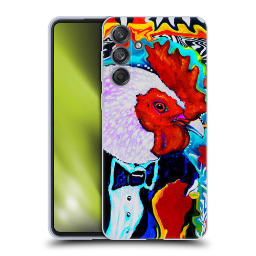 Mad Dog Art Gallery Animals Rooster Soft Gel Case for Samsung Galaxy M55 5G