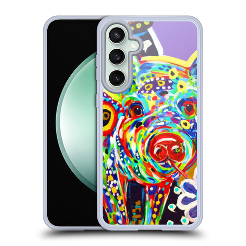 Mad Dog Art Gallery Animals Pig Soft Gel Case for Samsung Galaxy S23 FE 5G & MagSafe