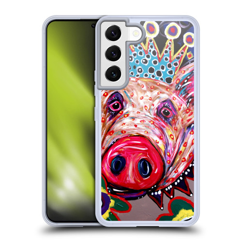 Mad Dog Art Gallery Animals Missy Pig Soft Gel Case for Samsung Galaxy S22 5G & MagSafe
