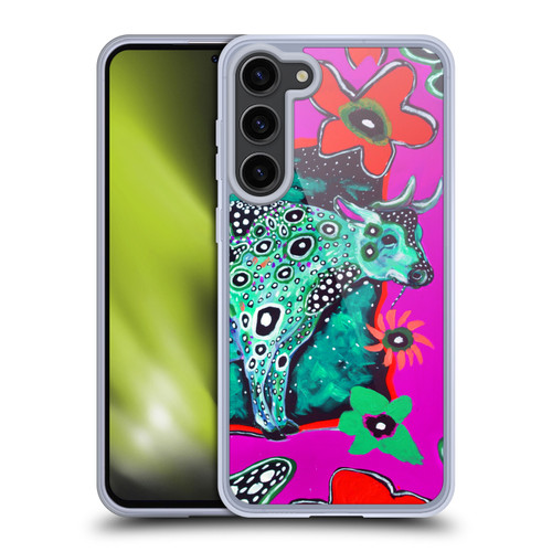 Mad Dog Art Gallery Animals Cosmic Cow Soft Gel Case for Samsung Galaxy S23+ 5G & MagSafe