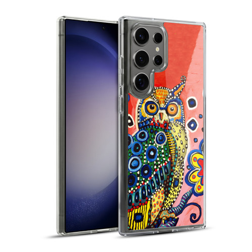 Mad Dog Art Gallery Animals Owl Soft Gel Case for Samsung Galaxy S23 Ultra 5G & MagSafe