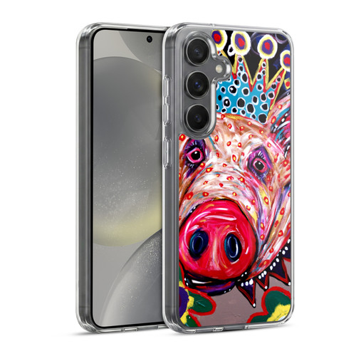 Mad Dog Art Gallery Animals Missy Pig Soft Gel Case for Samsung Galaxy S24 5G & MagSafe