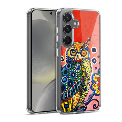 Mad Dog Art Gallery Animals Owl Soft Gel Case for Samsung Galaxy S24 5G & MagSafe