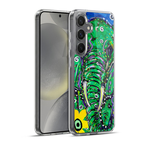 Mad Dog Art Gallery Animals Elephant Soft Gel Case for Samsung Galaxy S24+ 5G & MagSafe