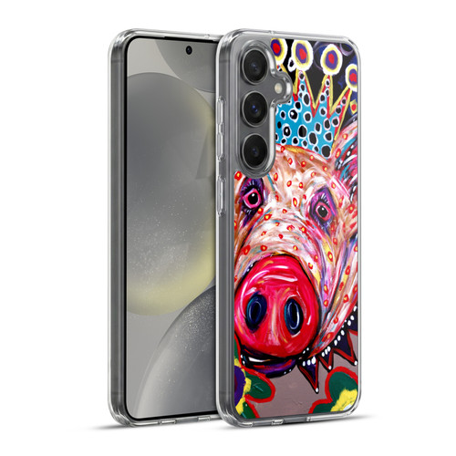 Mad Dog Art Gallery Animals Missy Pig Soft Gel Case for Samsung Galaxy S24+ 5G & MagSafe