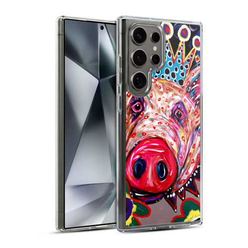Mad Dog Art Gallery Animals Missy Pig Soft Gel Case for Samsung Galaxy S24 Ultra 5G & MagSafe