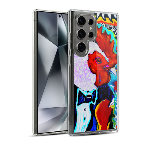 Mad Dog Art Gallery Animals Rooster Soft Gel Case for Samsung Galaxy S24 Ultra 5G & MagSafe