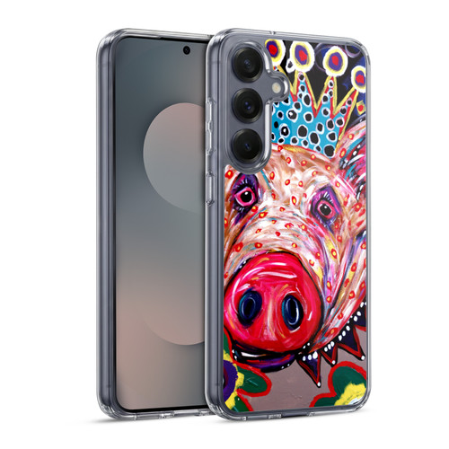 Mad Dog Art Gallery Animals Missy Pig Soft Gel Case for Samsung Galaxy S25 & MagSafe