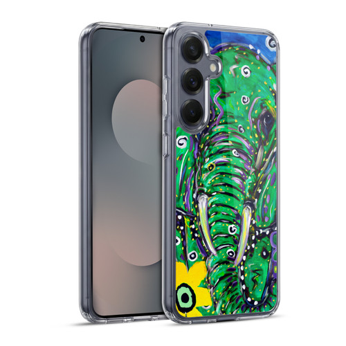 Mad Dog Art Gallery Animals Elephant Soft Gel Case for Samsung Galaxy S25+ & MagSafe