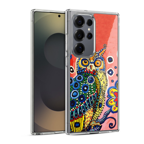 Mad Dog Art Gallery Animals Owl Soft Gel Case for Samsung Galaxy S25 Ultra & MagSafe