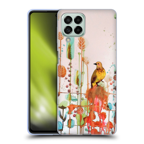 Sylvie Demers Birds 3 Gold Soft Gel Case for Samsung Galaxy M53 (2022)