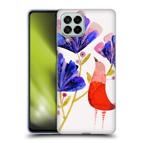 Sylvie Demers Birds 3 Red Soft Gel Case for Samsung Galaxy M53 (2022)