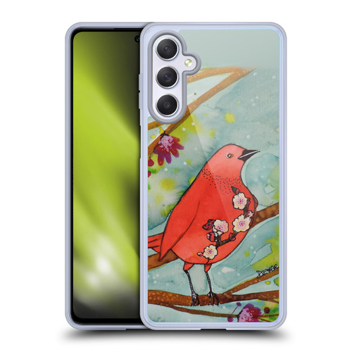 Sylvie Demers Birds 3 Flower Soft Gel Case for Samsung Galaxy M54 5G