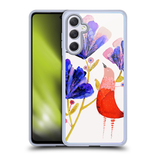 Sylvie Demers Birds 3 Red Soft Gel Case for Samsung Galaxy M54 5G