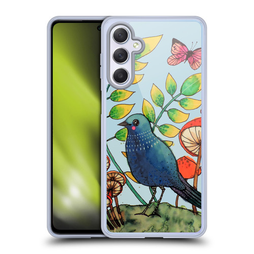 Sylvie Demers Birds 3 Teary Blue Soft Gel Case for Samsung Galaxy M54 5G