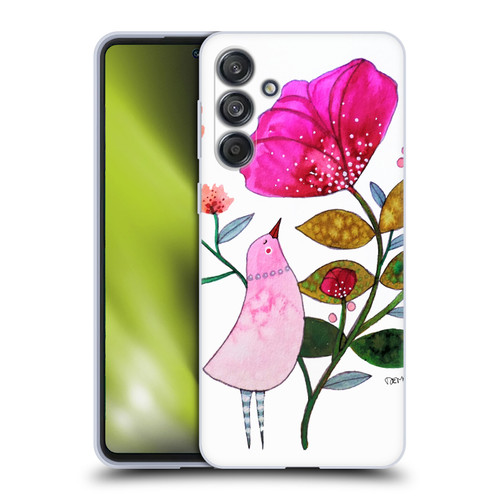Sylvie Demers Birds 3 Crimson Soft Gel Case for Samsung Galaxy M55 5G