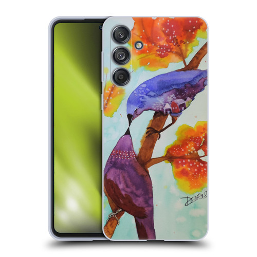 Sylvie Demers Birds 3 Kissing Soft Gel Case for Samsung Galaxy M55 5G