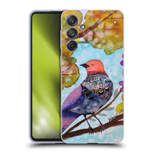 Sylvie Demers Birds 3 Posey Purple Soft Gel Case for Samsung Galaxy M55 5G