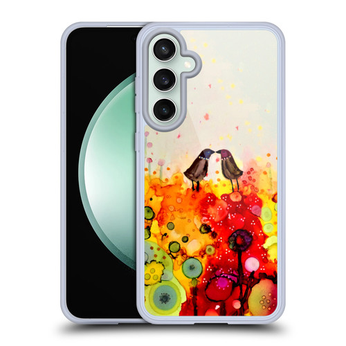 Sylvie Demers Birds 3 Couples Soft Gel Case for Samsung Galaxy S23 FE 5G & MagSafe