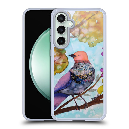 Sylvie Demers Birds 3 Posey Purple Soft Gel Case for Samsung Galaxy S23 FE 5G & MagSafe