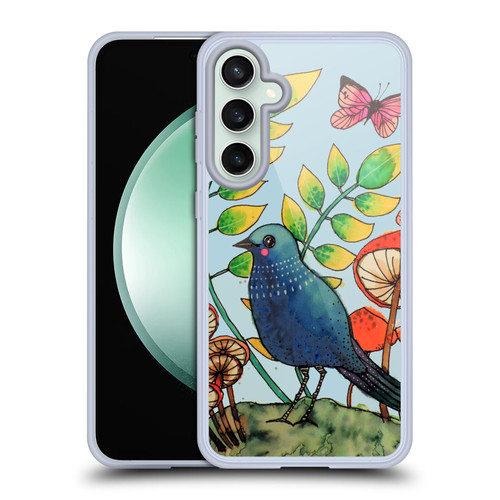 Sylvie Demers Birds 3 Teary Blue Soft Gel Case for Samsung Galaxy S23 FE 5G & MagSafe