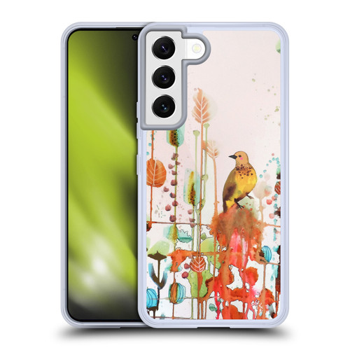 Sylvie Demers Birds 3 Gold Soft Gel Case for Samsung Galaxy S22 5G & MagSafe