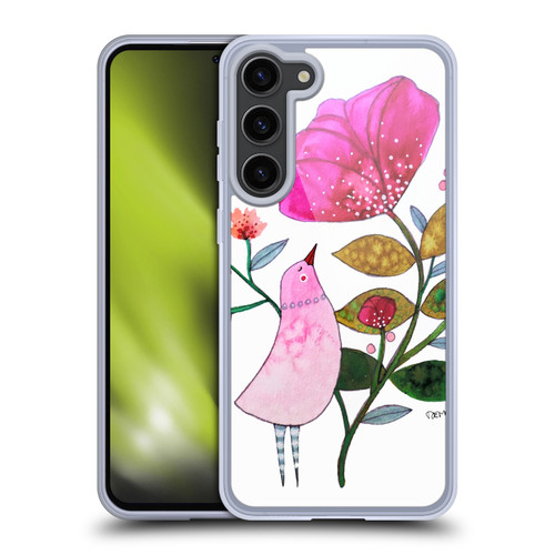 Sylvie Demers Birds 3 Crimson Soft Gel Case for Samsung Galaxy S23+ 5G & MagSafe