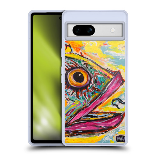 Mad Dog Art Gallery Assorted Designs Pink The Fish Soft Gel Case for Google Pixel 7a