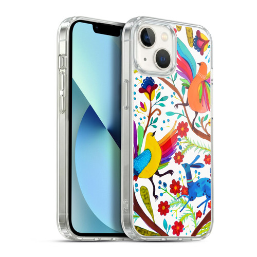 Sylvie Demers Floral Rainbow Wings Soft Gel Case for Apple iPhone 13