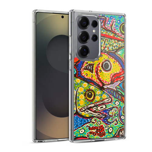 Mad Dog Art Gallery Assorted Designs Many Mad Fish Soft Gel Case for Samsung Galaxy S25 Ultra & MagSafe