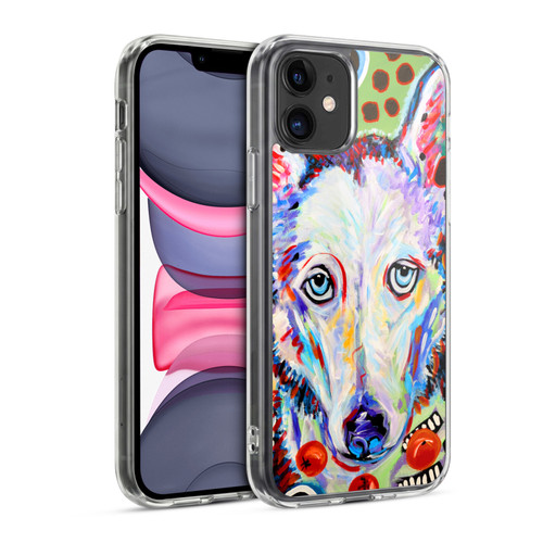 Mad Dog Art Gallery Dogs 2 Husky Doo Soft Gel Case for Apple iPhone 11