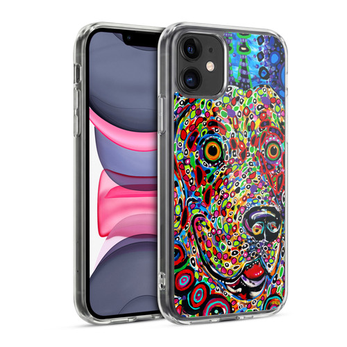 Mad Dog Art Gallery Dogs 2 Moon Soft Gel Case for Apple iPhone 11