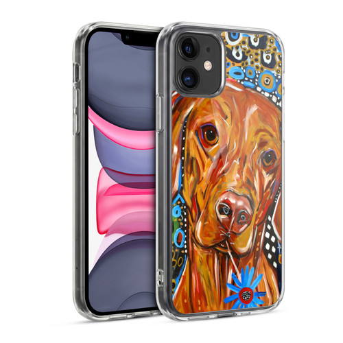 Mad Dog Art Gallery Dogs 2 Viszla Soft Gel Case for Apple iPhone 11