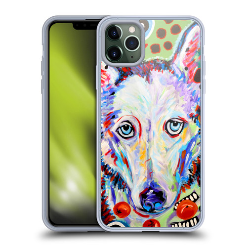 Mad Dog Art Gallery Dogs 2 Husky Doo Soft Gel Case for Apple iPhone 11 Pro Max & MagSafe