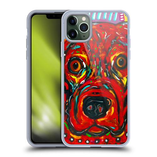 Mad Dog Art Gallery Dogs 2 Red Soft Gel Case for Apple iPhone 11 Pro Max & MagSafe