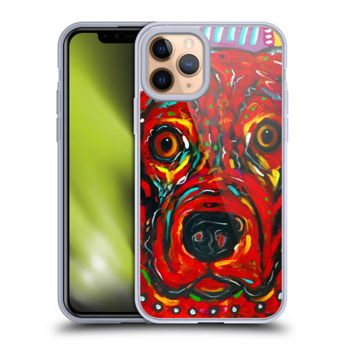 Mad Dog Art Gallery Dogs 2 Red Soft Gel Case for Apple iPhone 11 Pro & MagSafe