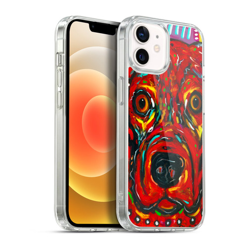 Mad Dog Art Gallery Dogs 2 Red Soft Gel Case for Apple iPhone 12 / iPhone 12 Pro & MagSafe