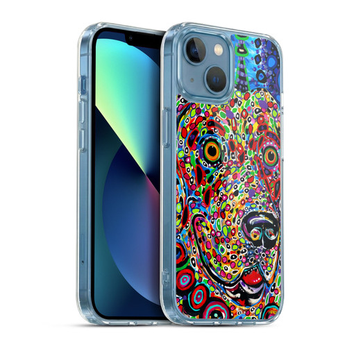 Mad Dog Art Gallery Dogs 2 Moon Soft Gel Case for Apple iPhone 13 Mini & MagSafe