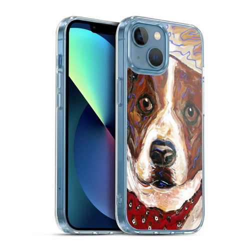 Mad Dog Art Gallery Dogs 2 Musty Soft Gel Case for Apple iPhone 13 Mini & MagSafe