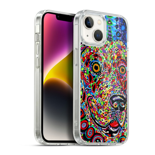 Mad Dog Art Gallery Dogs 2 Moon Soft Gel Case for Apple iPhone 14