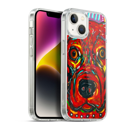 Mad Dog Art Gallery Dogs 2 Red Soft Gel Case for Apple iPhone 14