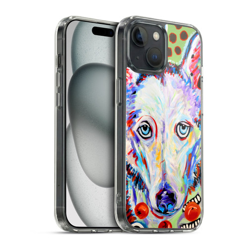 Mad Dog Art Gallery Dogs 2 Husky Doo Soft Gel Case for Apple iPhone 15 & MagSafe