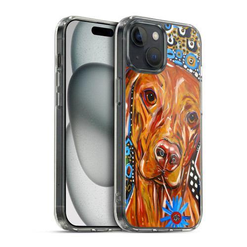 Mad Dog Art Gallery Dogs 2 Viszla Soft Gel Case for Apple iPhone 15 & MagSafe