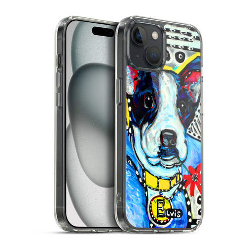 Mad Dog Art Gallery Dogs 2 Jack Terrier Soft Gel Case for Apple iPhone 15 Plus & MagSafe