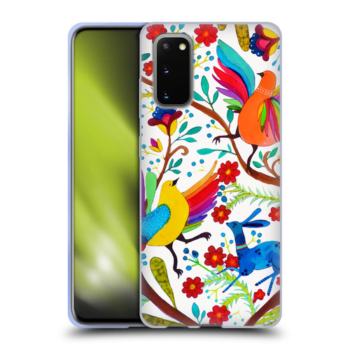 Sylvie Demers Floral Rainbow Wings Soft Gel Case for Samsung Galaxy S20 / S20 5G