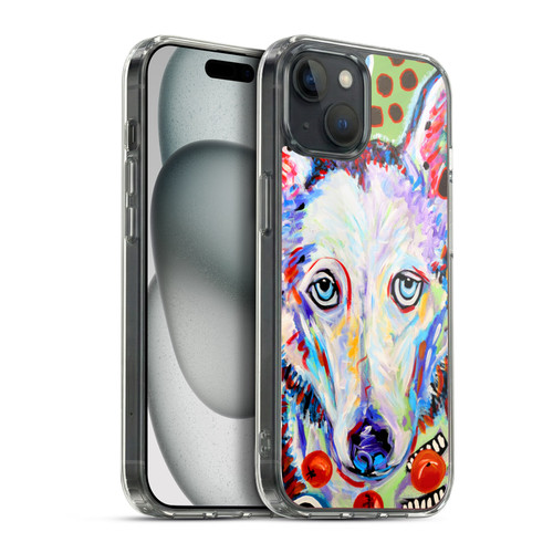 Mad Dog Art Gallery Dogs 2 Husky Doo Soft Gel Case for Apple iPhone 15 Plus & MagSafe