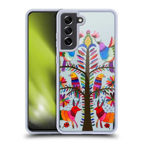 Sylvie Demers Floral Otomi Colors Soft Gel Case for Samsung Galaxy S21 FE 5G & MagSafe
