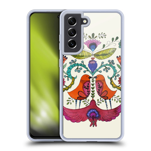 Sylvie Demers Floral Symmetry Soft Gel Case for Samsung Galaxy S21 FE 5G & MagSafe
