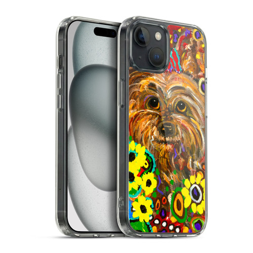 Mad Dog Art Gallery Dogs 2 Yorkie Soft Gel Case for Apple iPhone 15 Plus & MagSafe